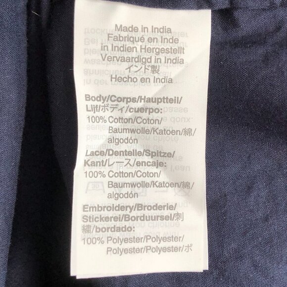 J. Crew Organic Eyelet Lace Tunic Dress Beach Cover Up - Picture 11 of 11